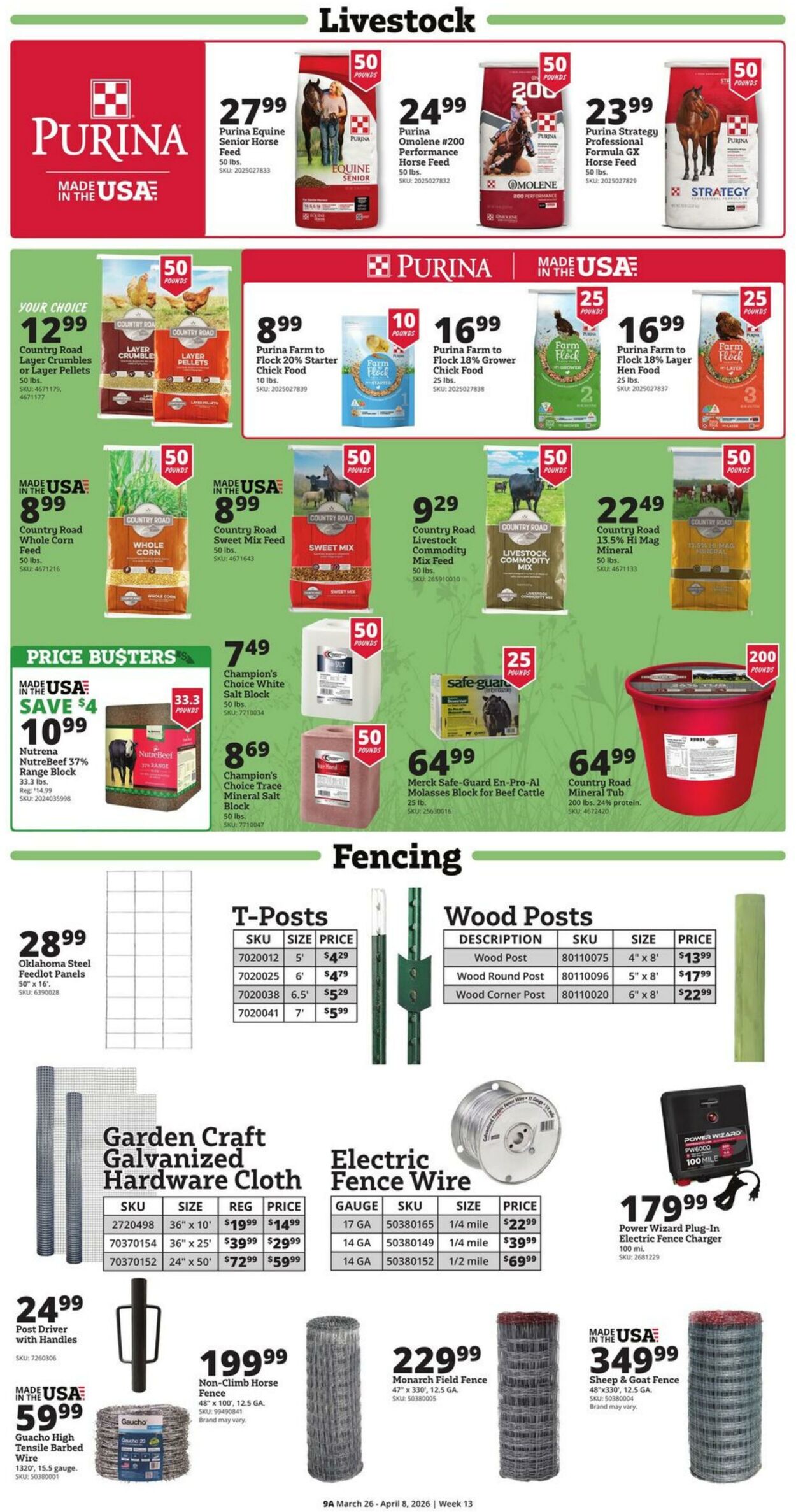 Weekly ad Rural King 03/26/2026 - 04/08/2026