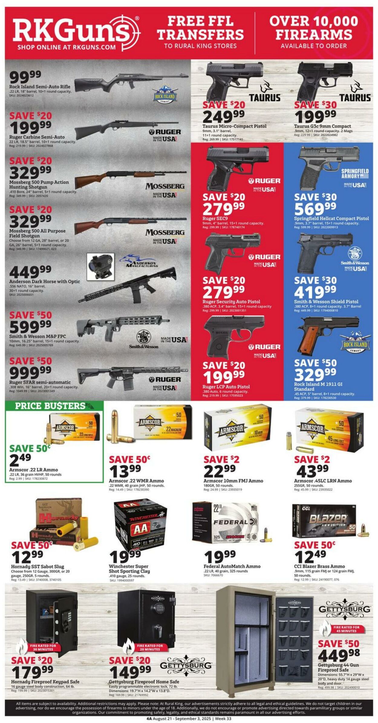 Weekly ad Rural King 08/21/2025 - 09/03/2025