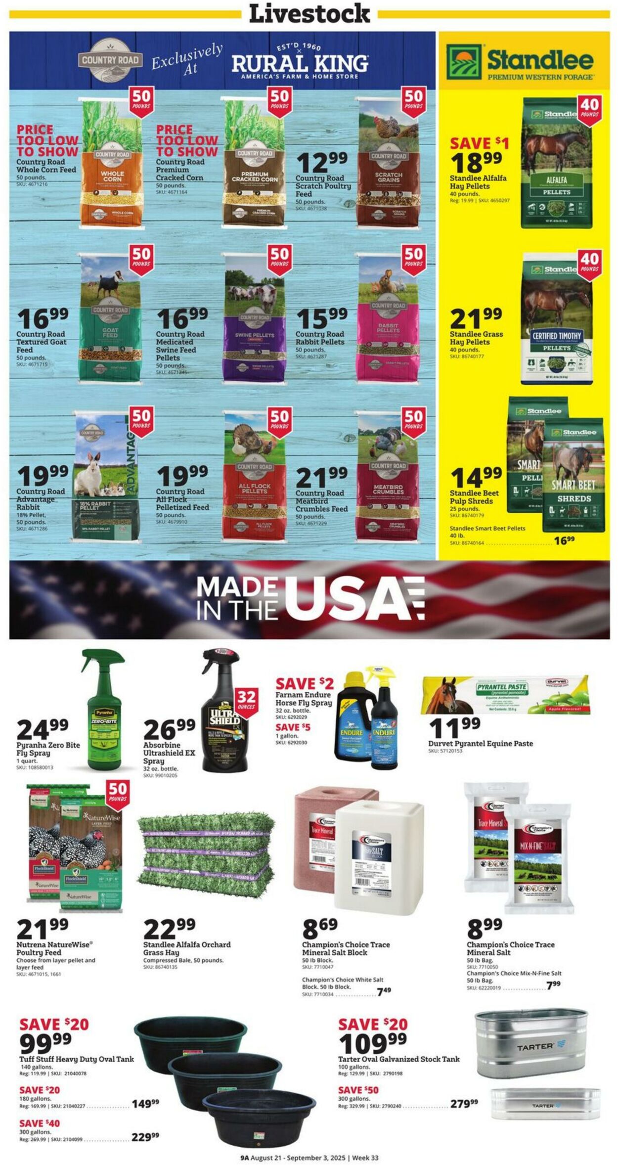Weekly ad Rural King 08/21/2025 - 09/03/2025