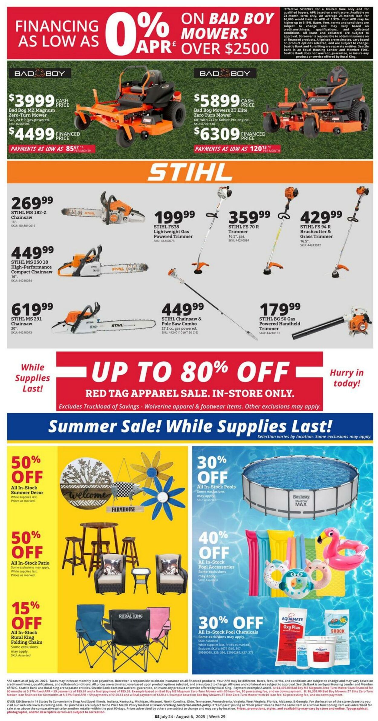 Weekly ad Rural King 07/24/2025 - 08/06/2025