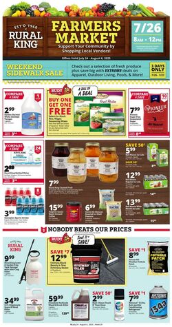 Weekly ad Rural King 07/24/2025 - 08/06/2025