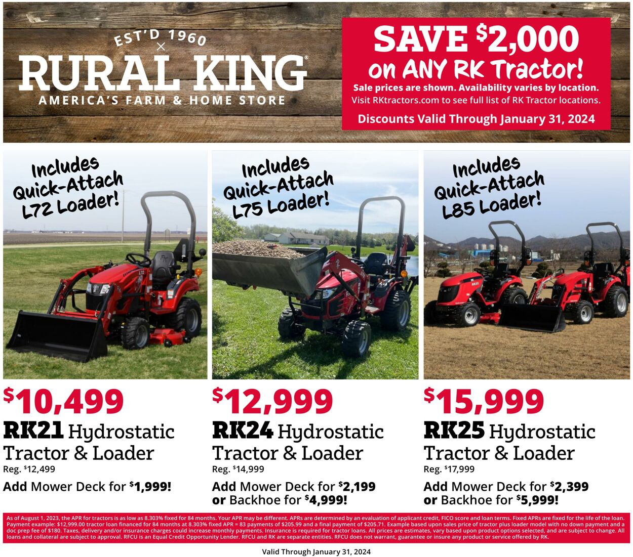 Weekly ad Rural King 12/17/2023 - 01/31/2024