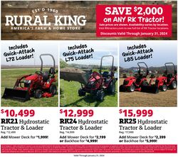 Weekly ad Rural King 01/04/2024 - 02/28/2024