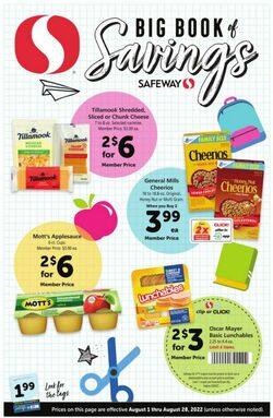 Weekly ad Safeway 08/01/2022-08/28/2022