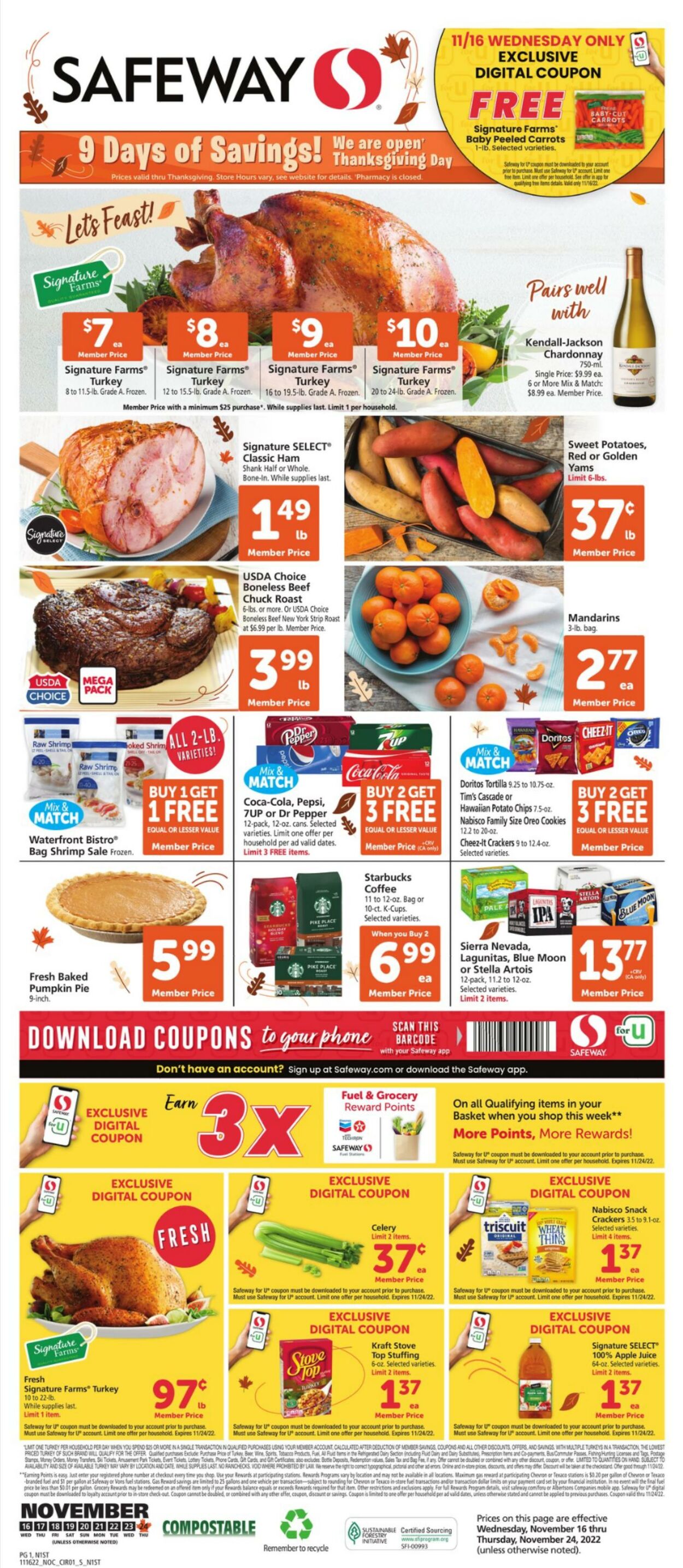 Weekly ad Safeway 11/16/2022 - 11/24/2022