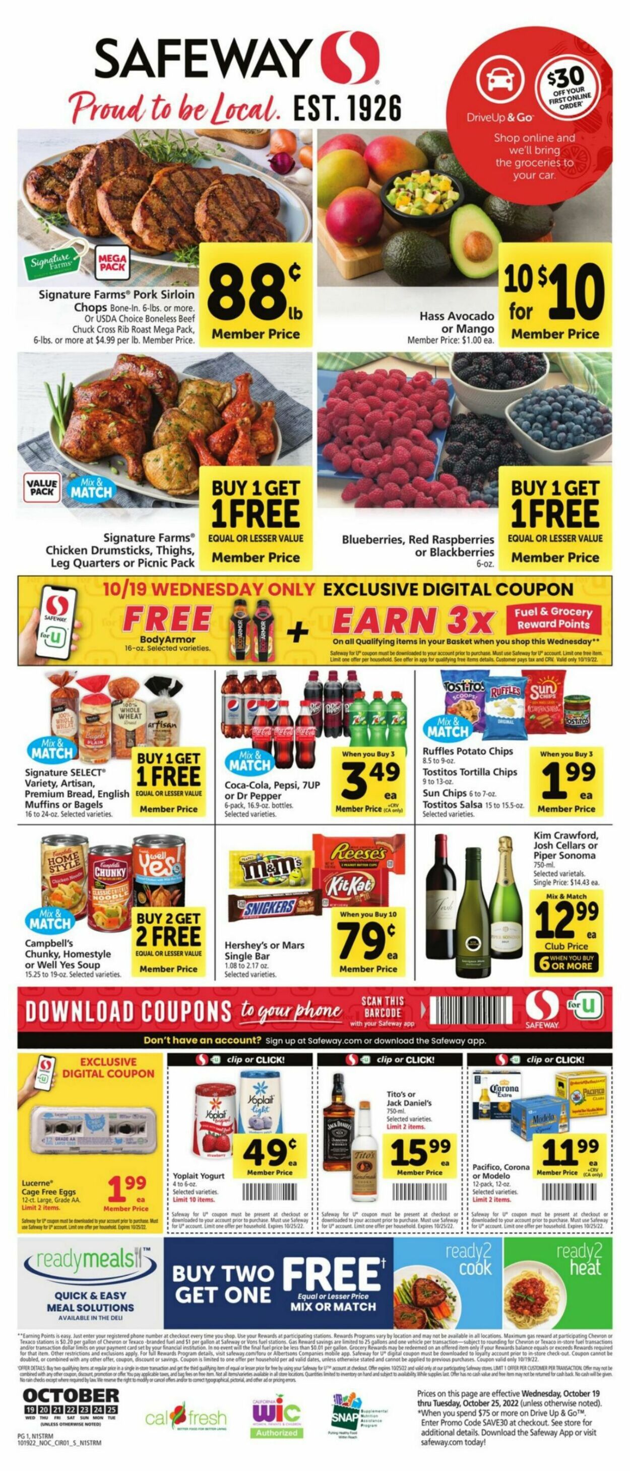Weekly ad Safeway 10/19/2022 - 10/25/2022