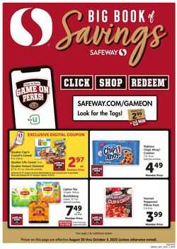 Weekly ad Safeway 08/30/2023 - 10/03/2023