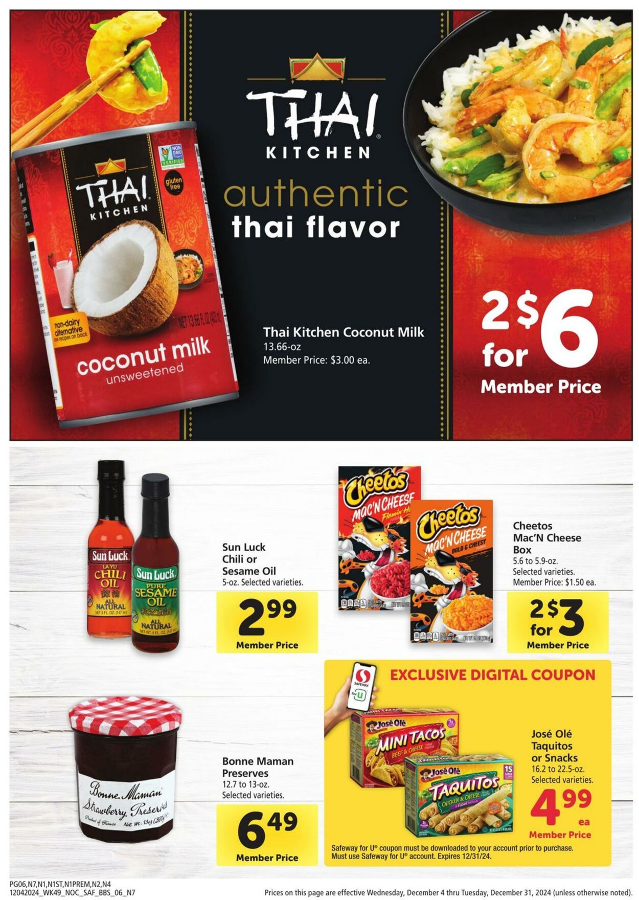 Weekly ad Safeway 12/04/2024 - 12/31/2024