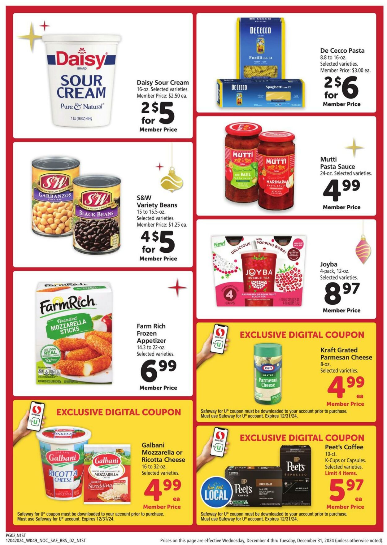 Weekly ad Safeway 12/04/2024 - 12/31/2024