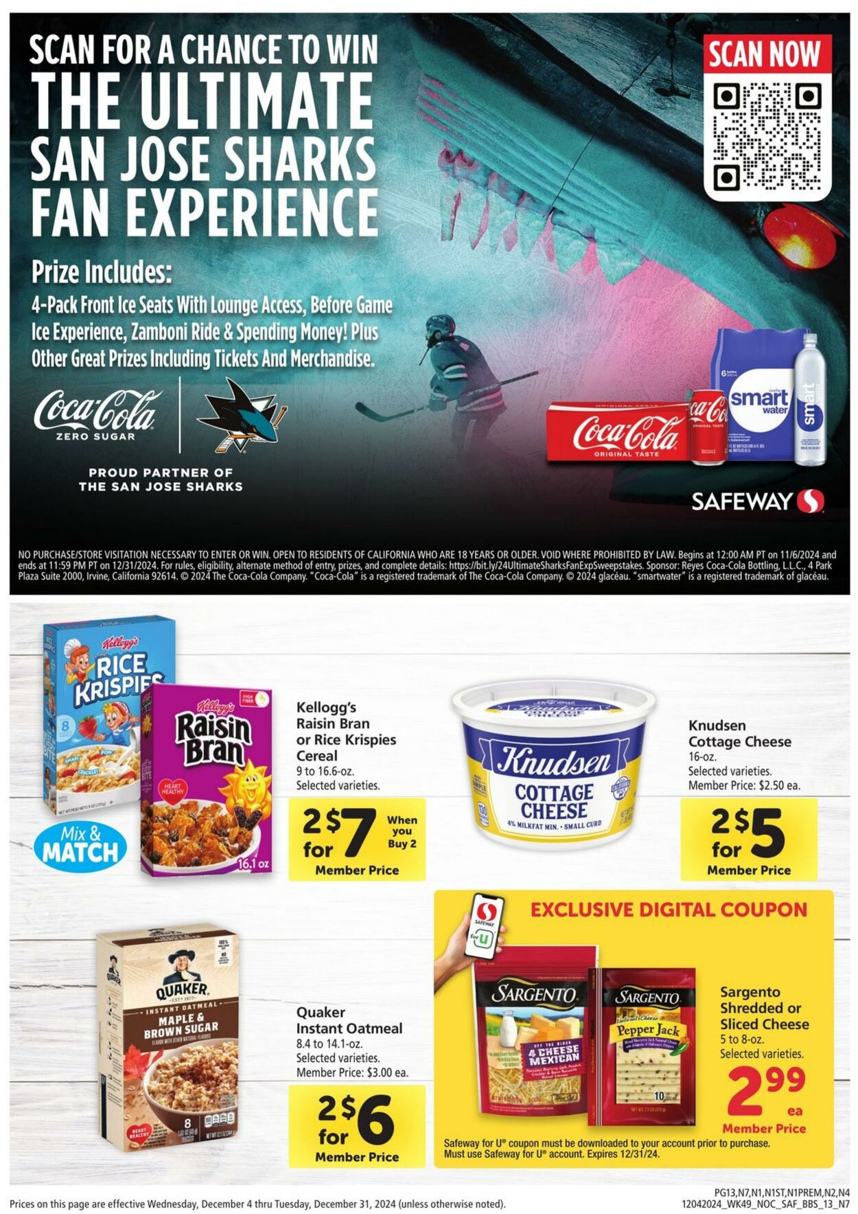 Weekly ad Safeway 12/04/2024 - 12/31/2024