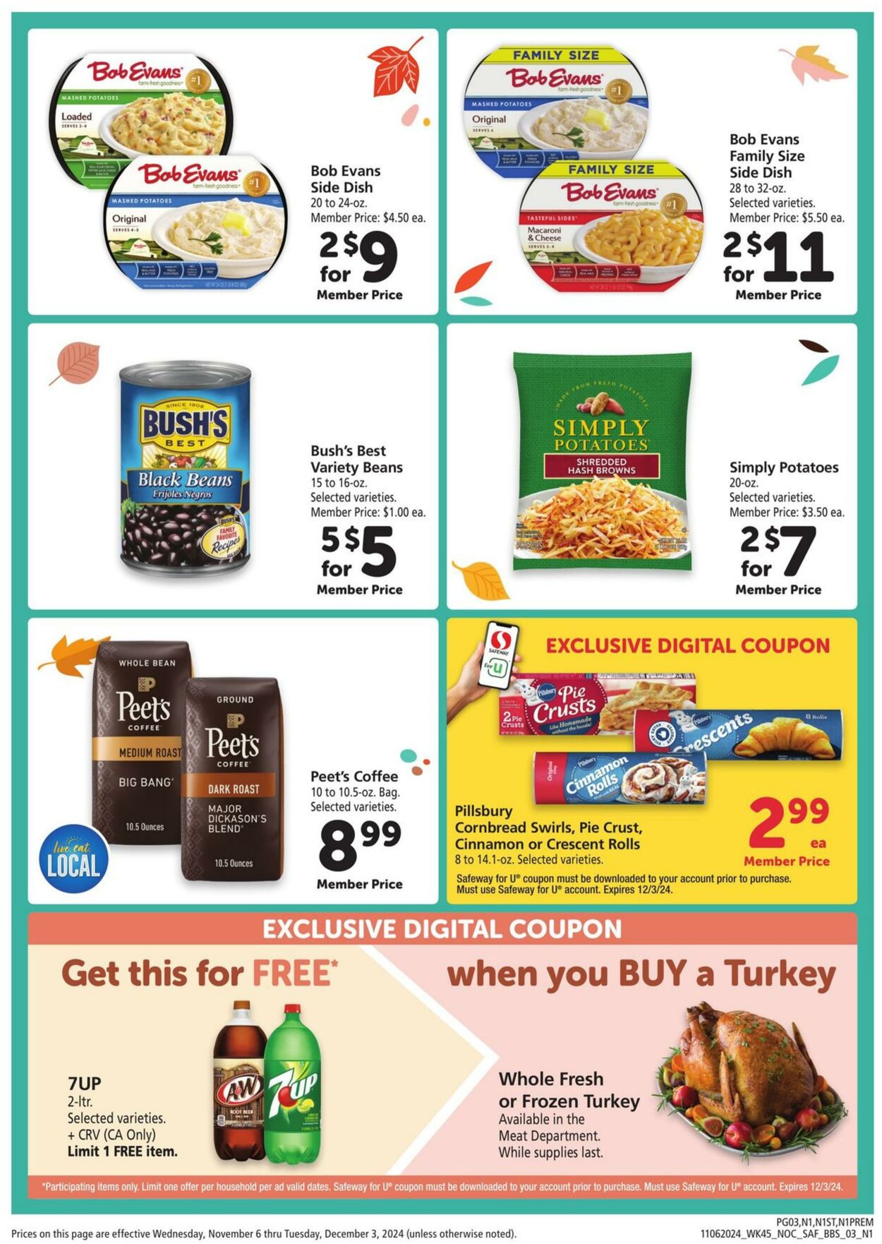 Weekly ad Safeway 11/06/2024 - 12/03/2024