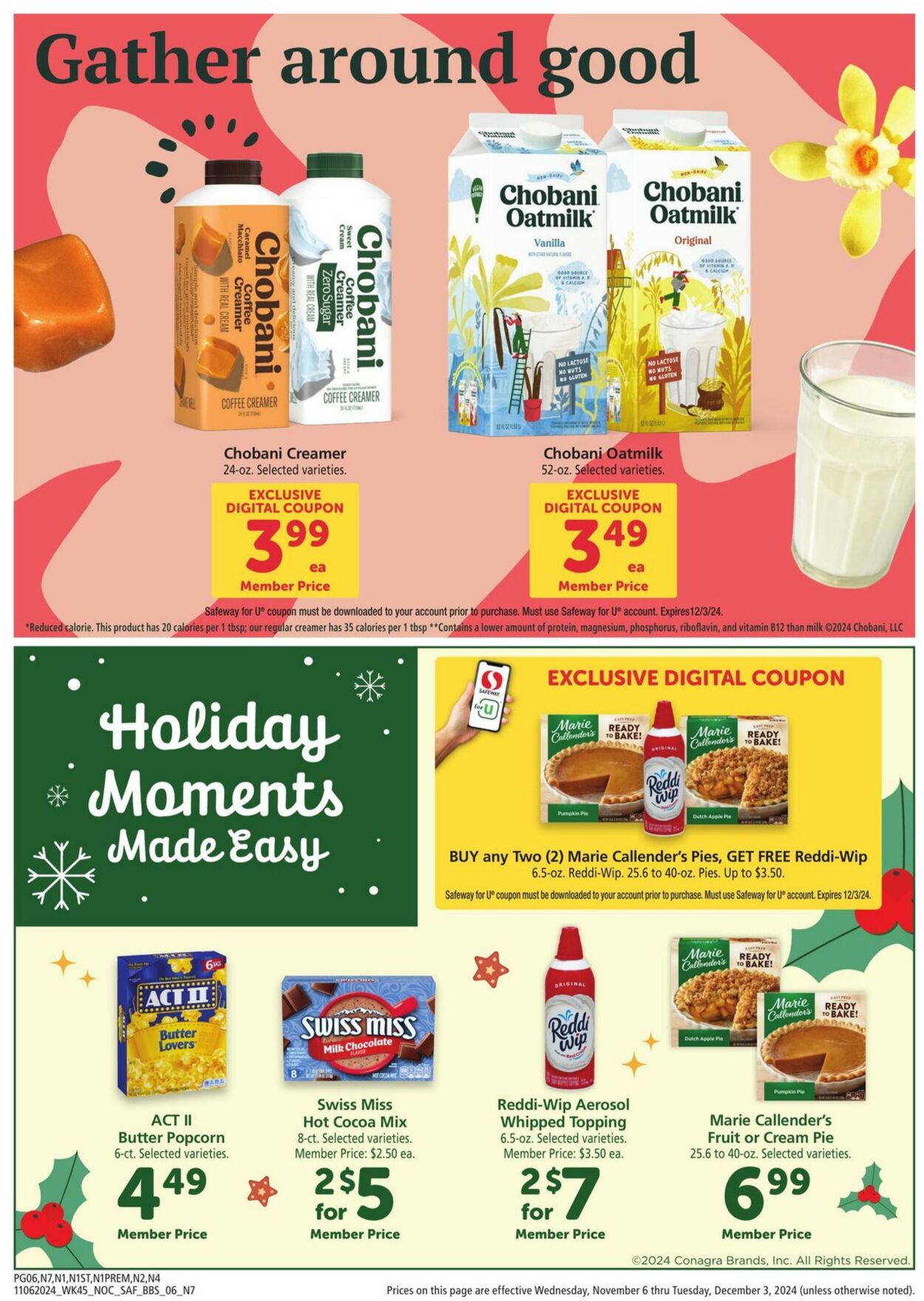 Weekly ad Safeway 11/06/2024 - 12/03/2024