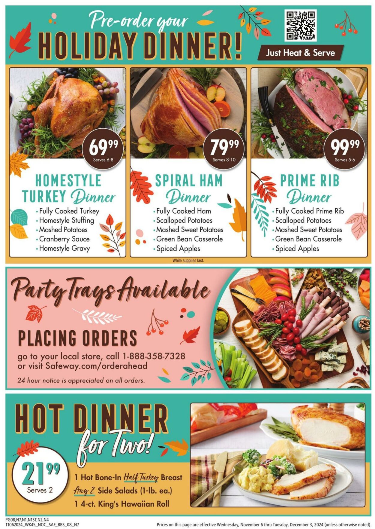 Weekly ad Safeway 11/06/2024 - 12/03/2024