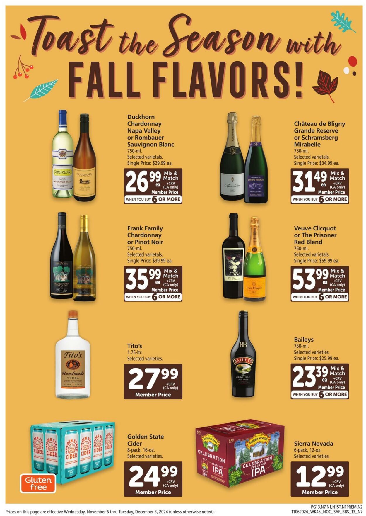 Weekly ad Safeway 11/06/2024 - 12/03/2024