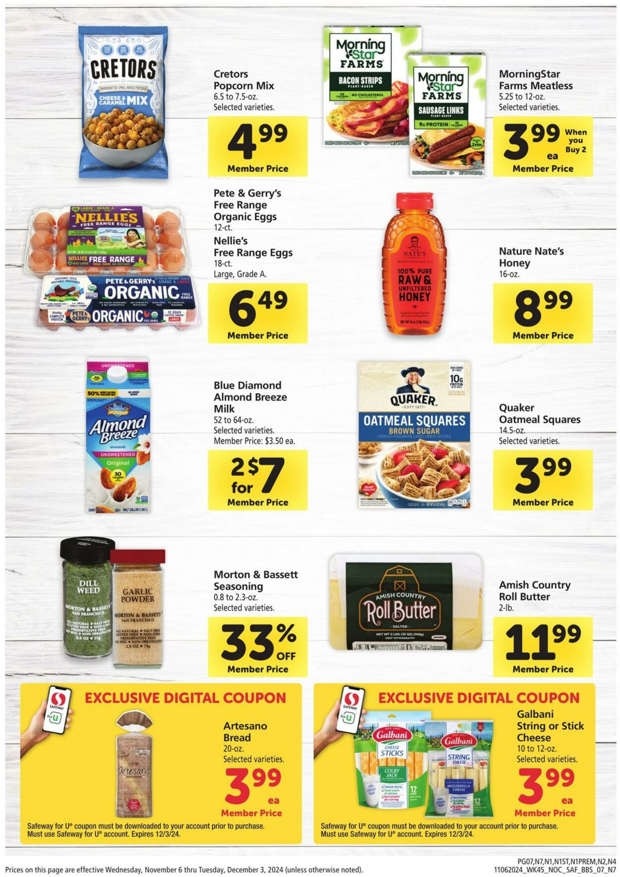 Weekly ad Safeway 11/06/2024 - 12/03/2024