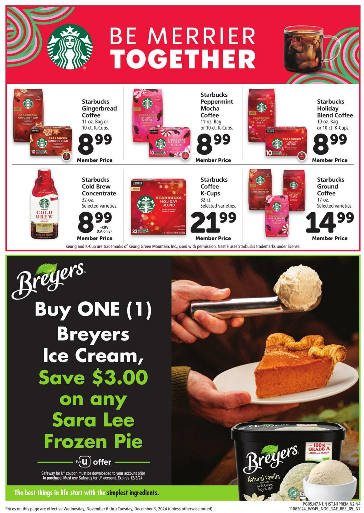 Weekly ad Safeway 11/06/2024 - 12/03/2024