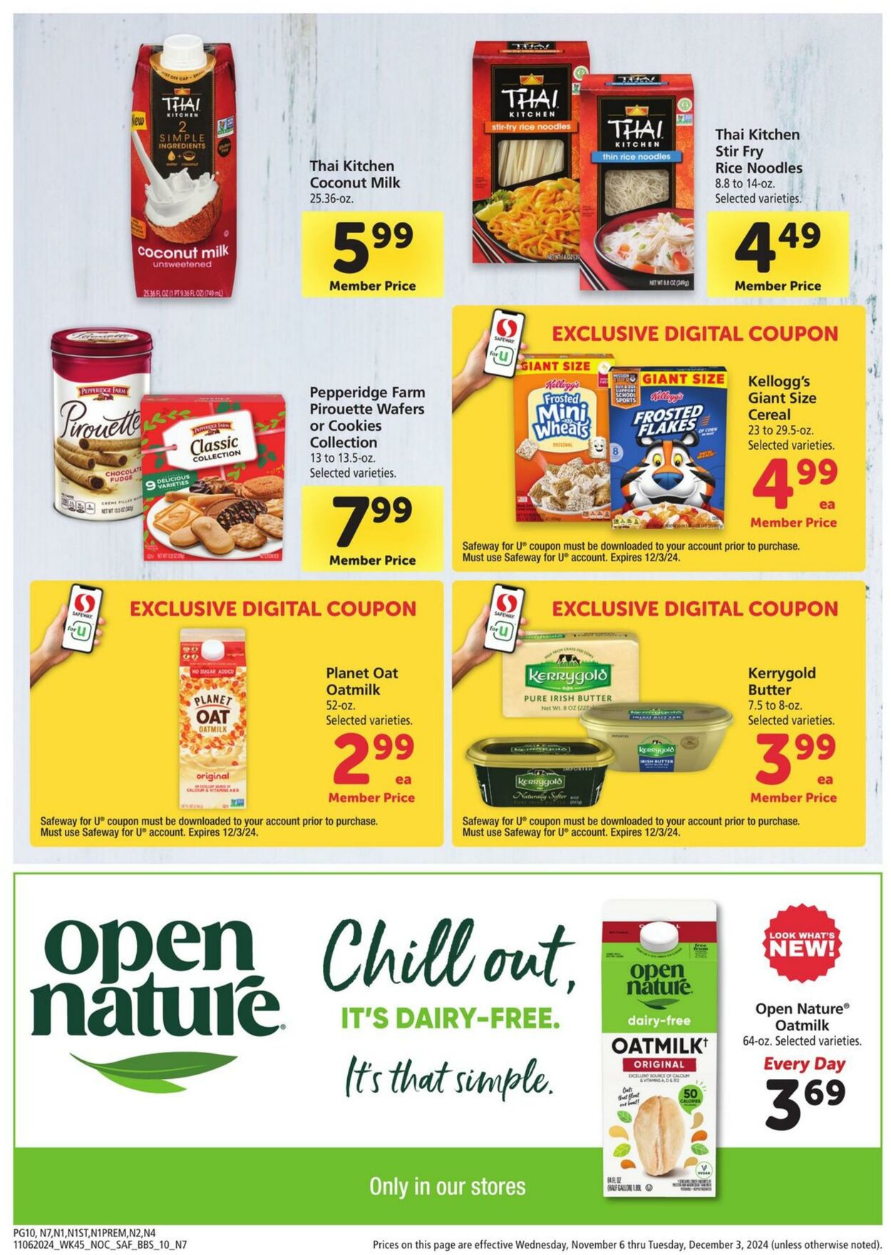 Weekly ad Safeway 11/06/2024 - 12/03/2024