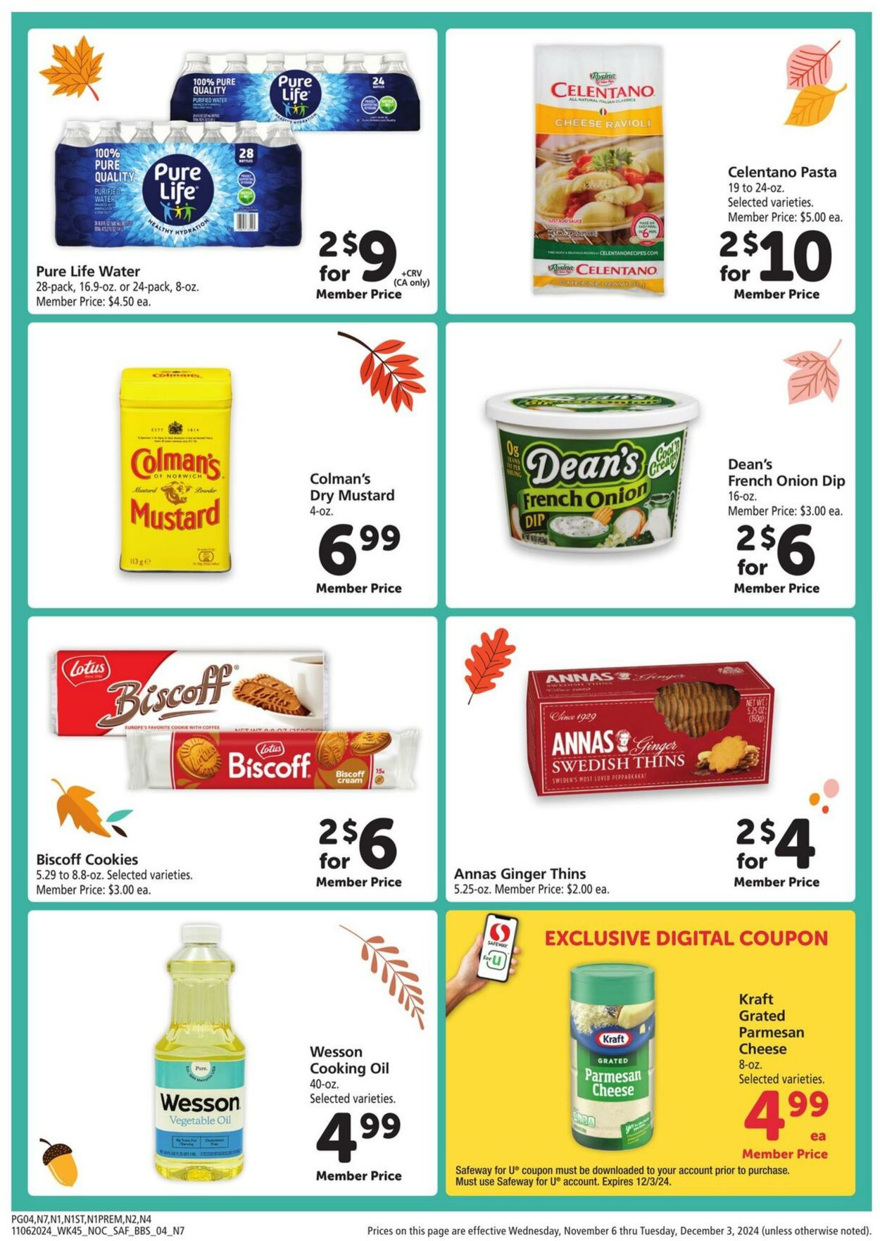 Weekly ad Safeway 11/06/2024 - 12/03/2024