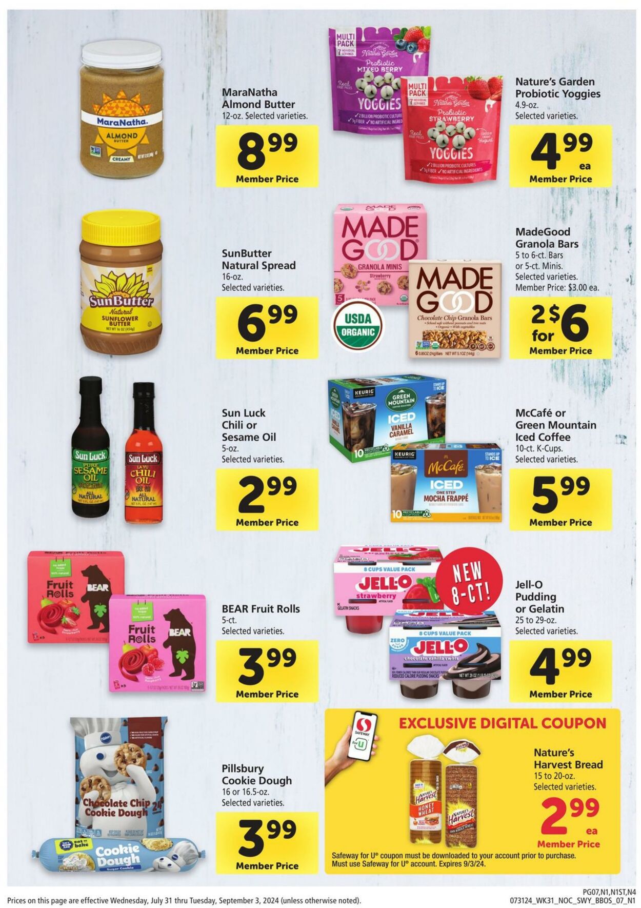 Weekly ad Safeway 07/31/2024 - 09/03/2024