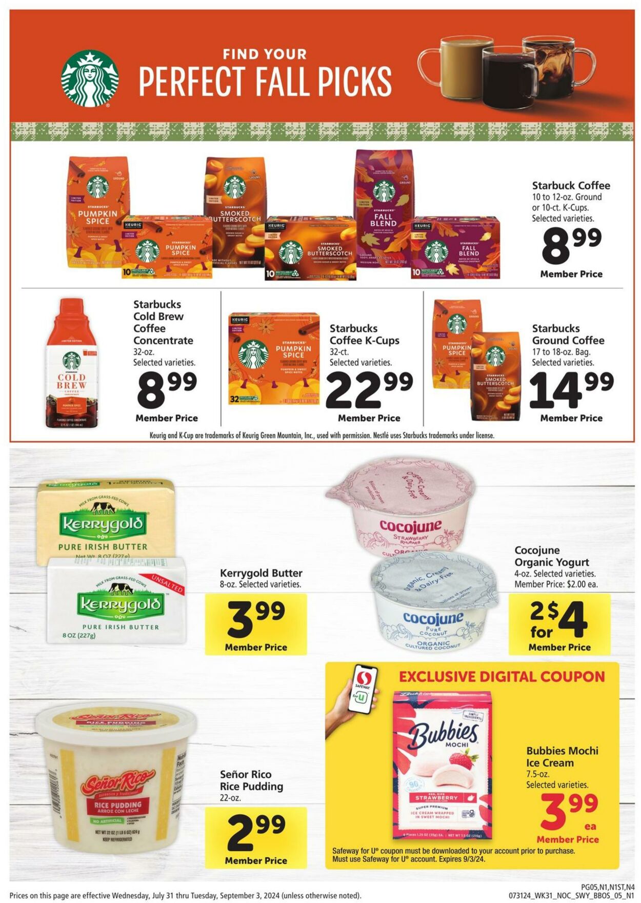 Weekly ad Safeway 07/31/2024 - 09/03/2024