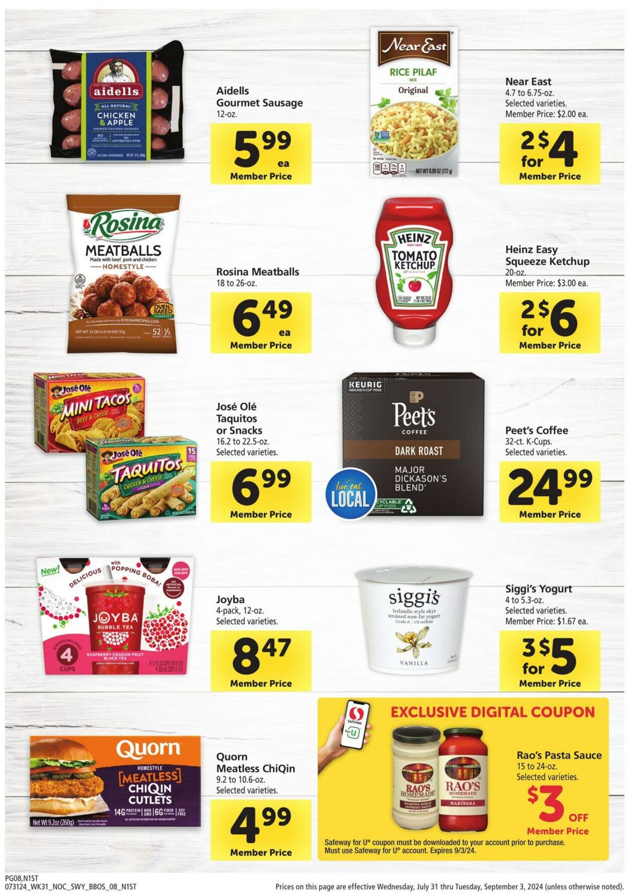 Weekly ad Safeway 07/31/2024 - 09/03/2024