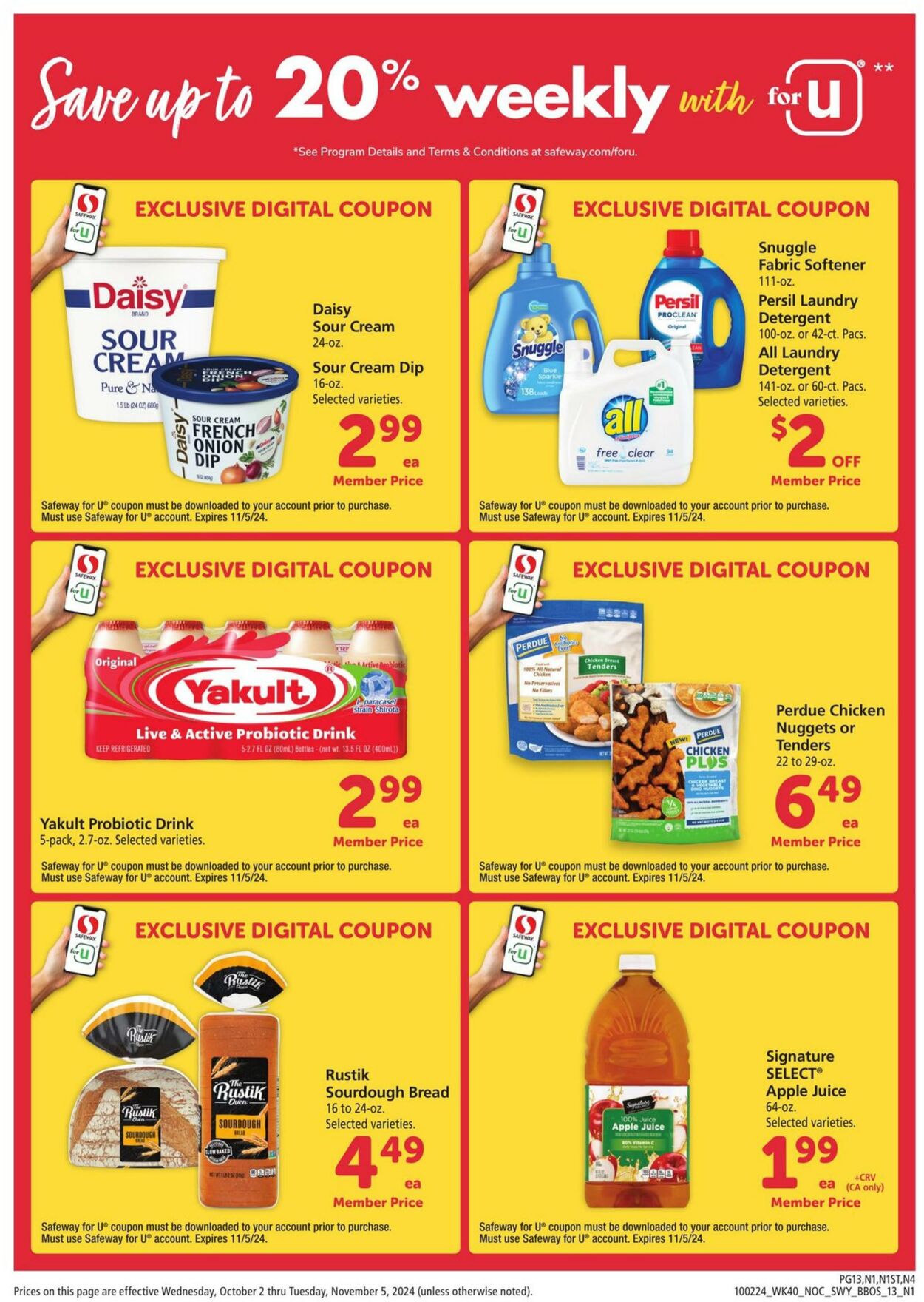 Weekly ad Safeway 10/02/2024 - 11/05/2024