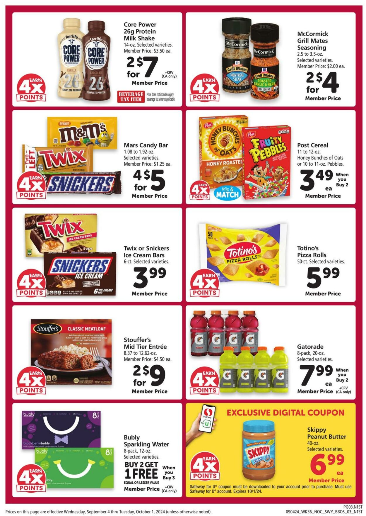 Weekly ad Safeway 09/04/2024 - 10/01/2024