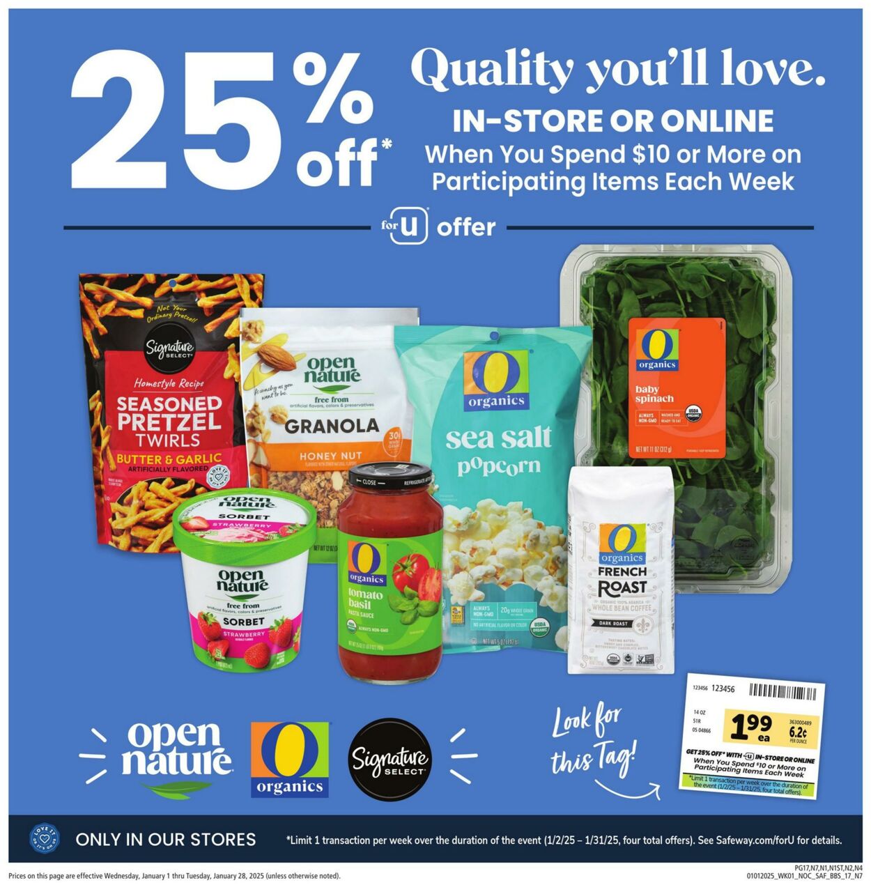 Weekly ad Safeway 01/01/2025 - 01/28/2025