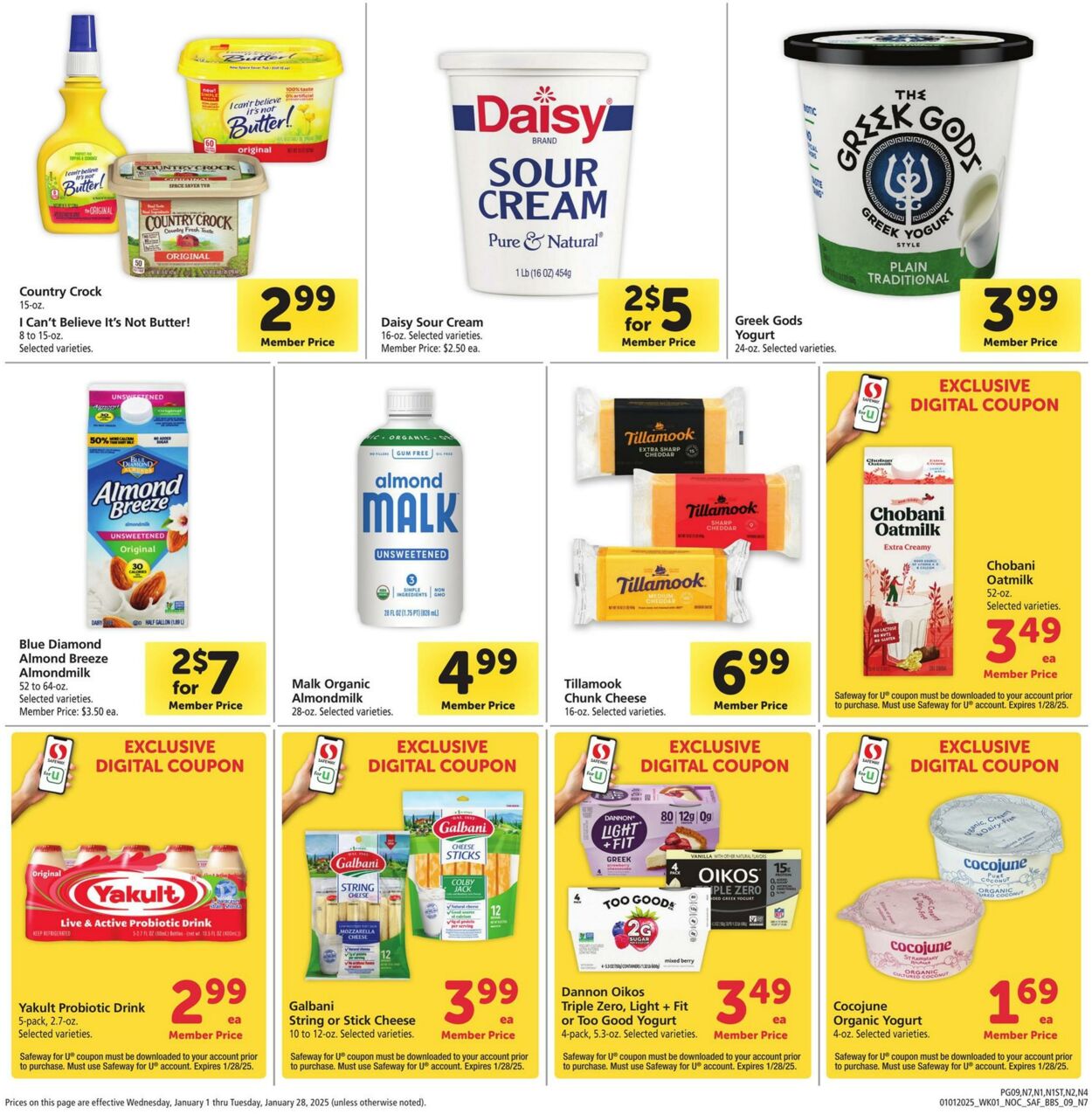 Weekly ad Safeway 01/01/2025 - 01/28/2025