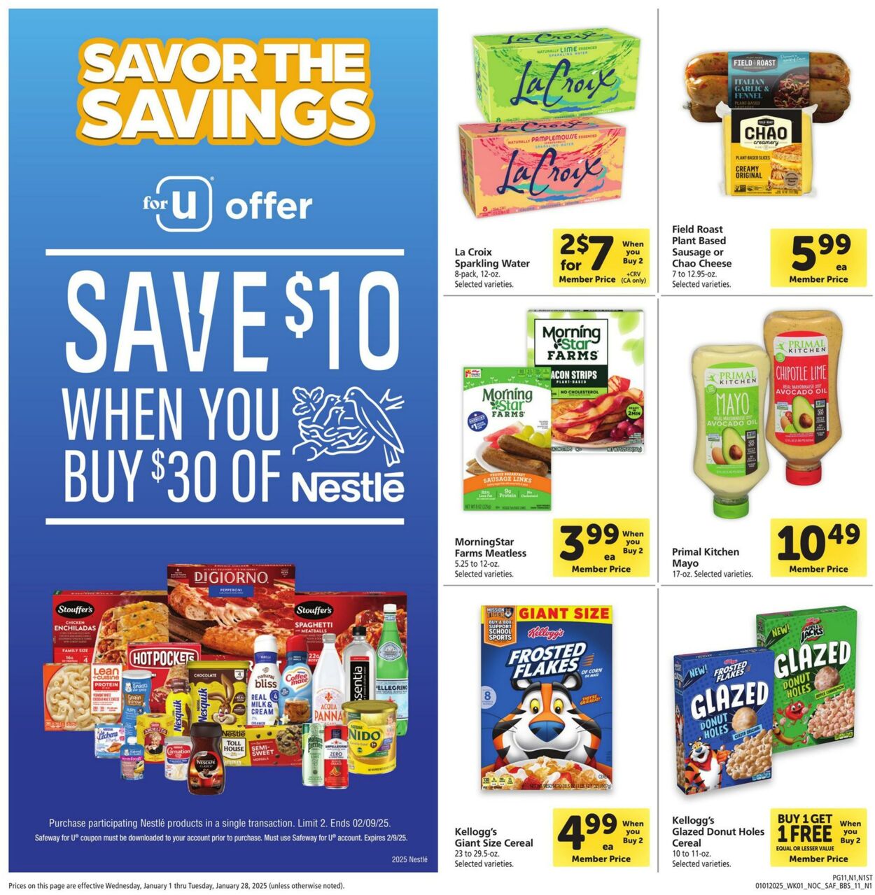 Weekly ad Safeway 01/01/2025 - 01/28/2025