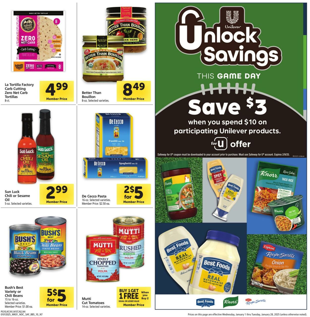 Weekly ad Safeway 01/01/2025 - 01/28/2025