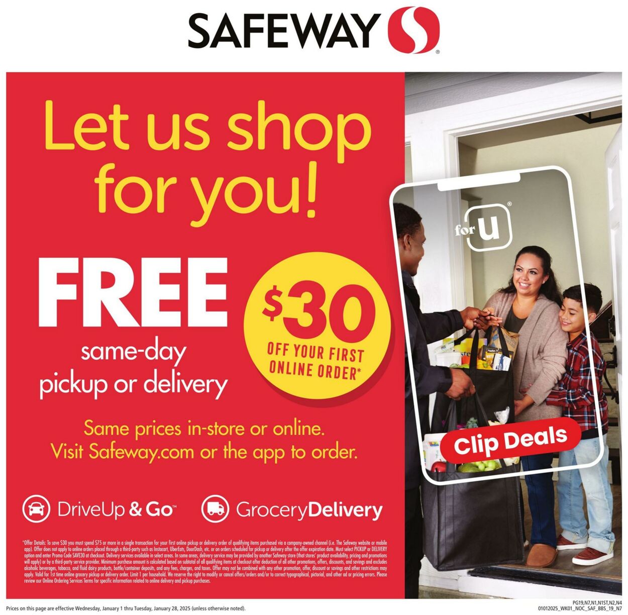 Weekly ad Safeway 01/01/2025 - 01/28/2025