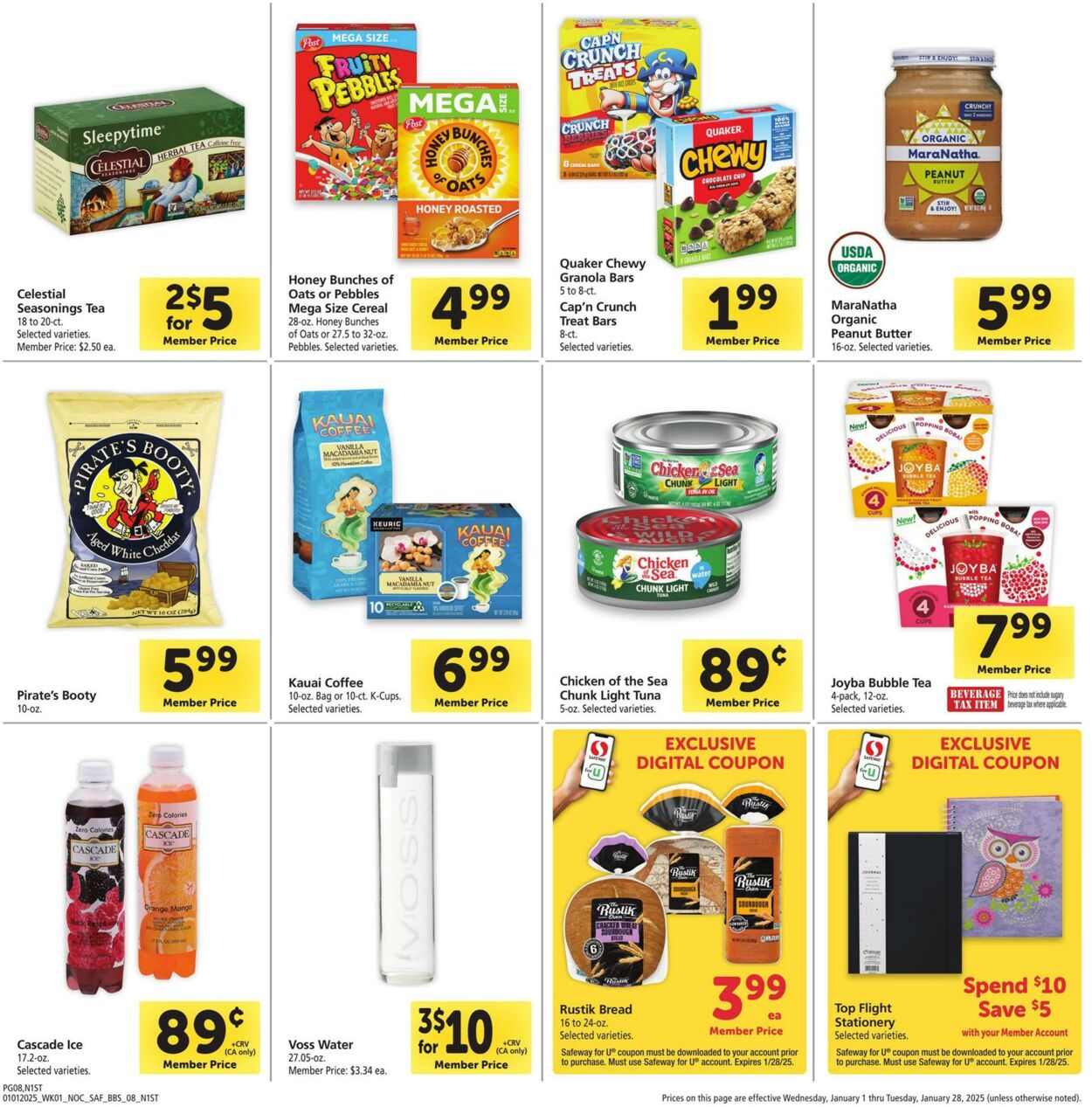 Weekly ad Safeway 01/01/2025 - 01/28/2025