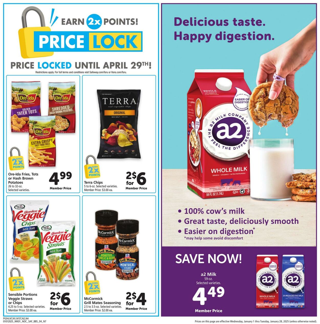 Weekly ad Safeway 01/01/2025 - 01/28/2025