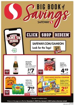 Weekly ad Safeway 12/06/2023 - 01/02/2024