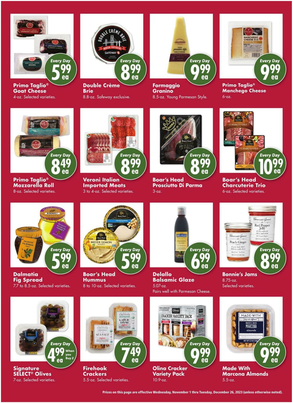 Weekly ad Safeway 11/01/2023 - 12/26/2023