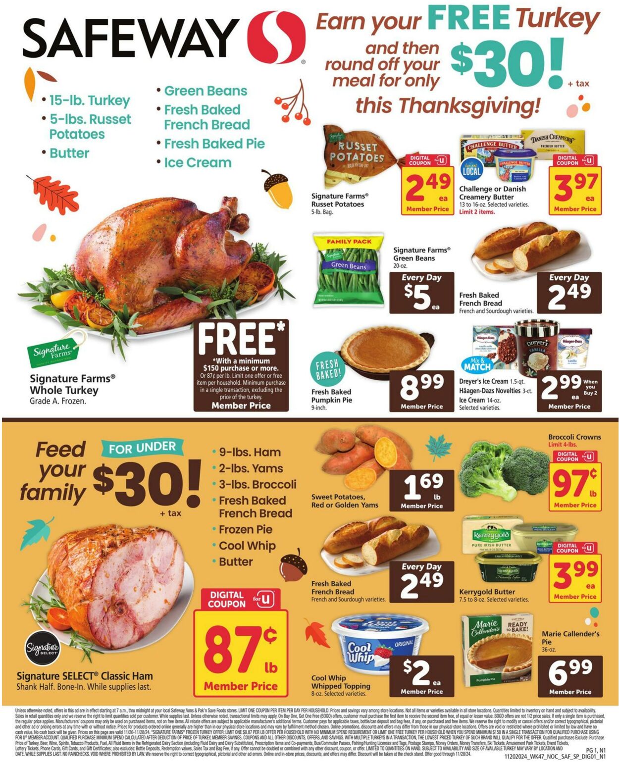 Weekly ad Safeway 11/20/2024 - 11/28/2024