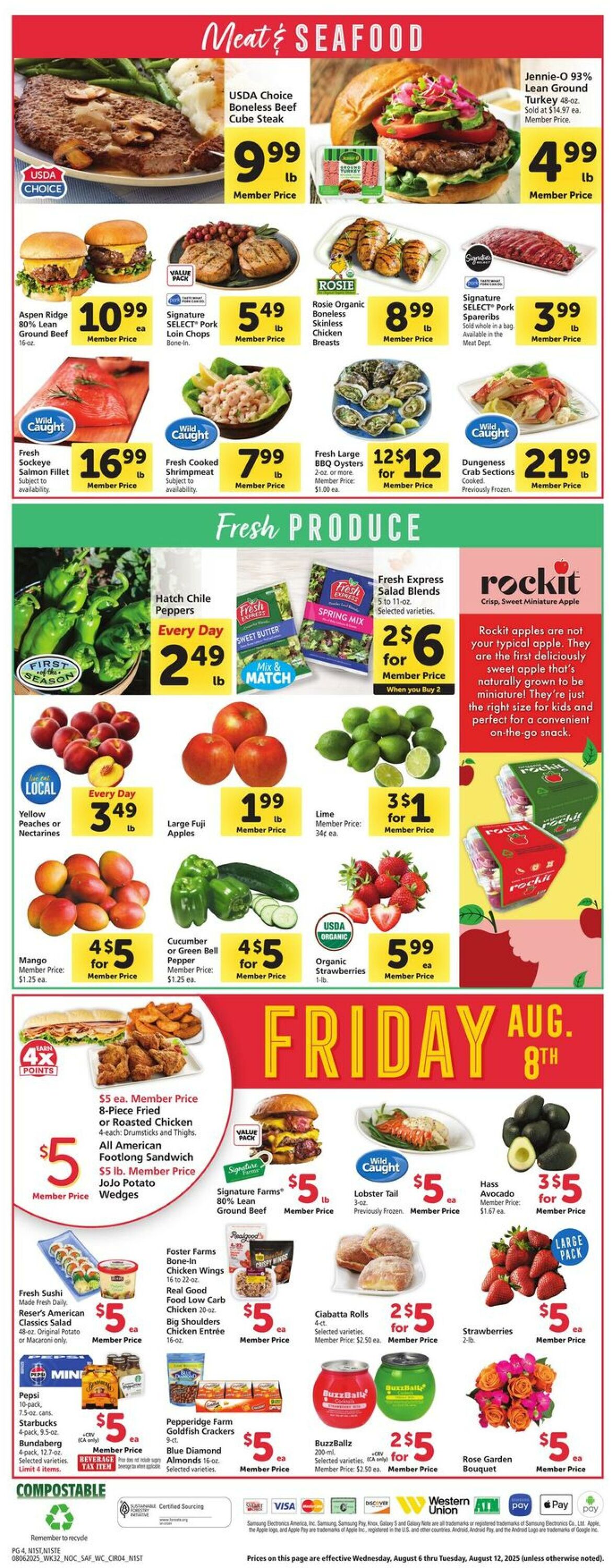Weekly ad Safeway 08/06/2025 - 08/12/2025
