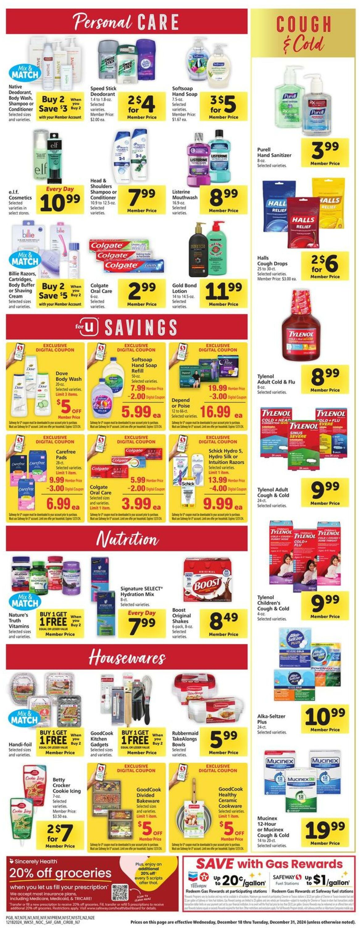 Weekly ad Safeway 12/18/2024 - 12/24/2024