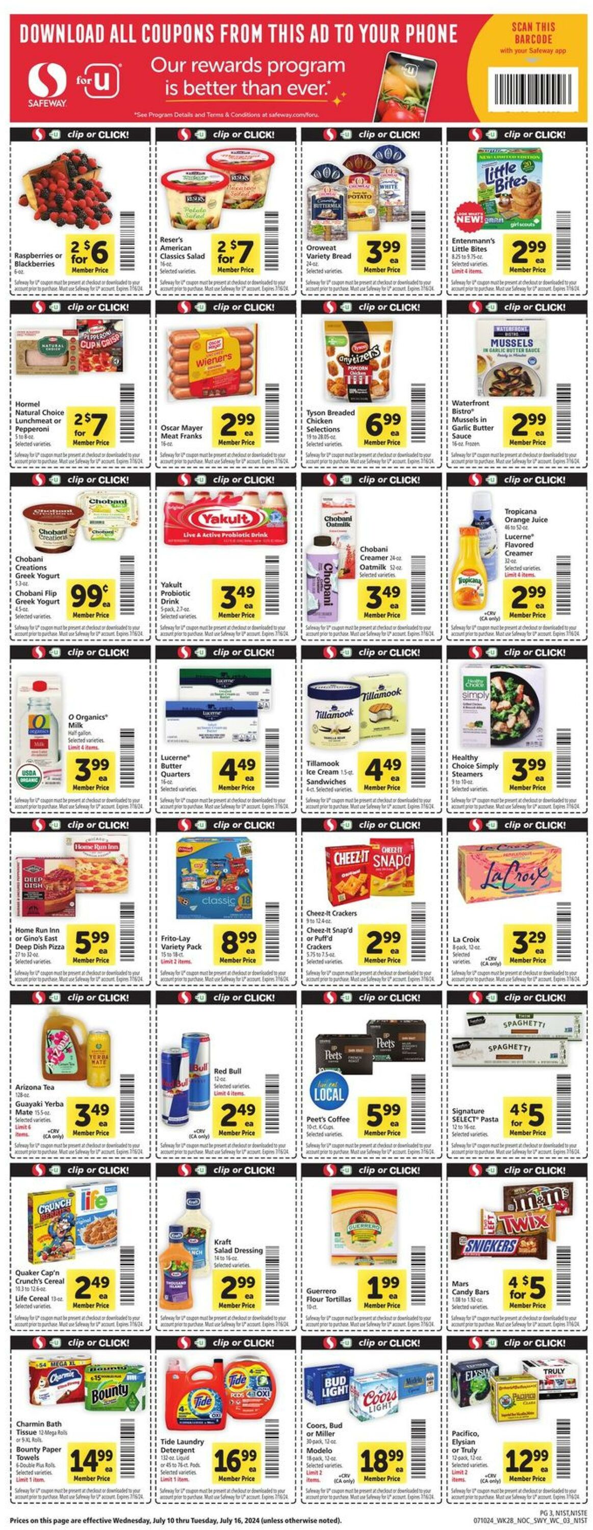 Weekly ad Safeway 07/10/2024 - 07/16/2024