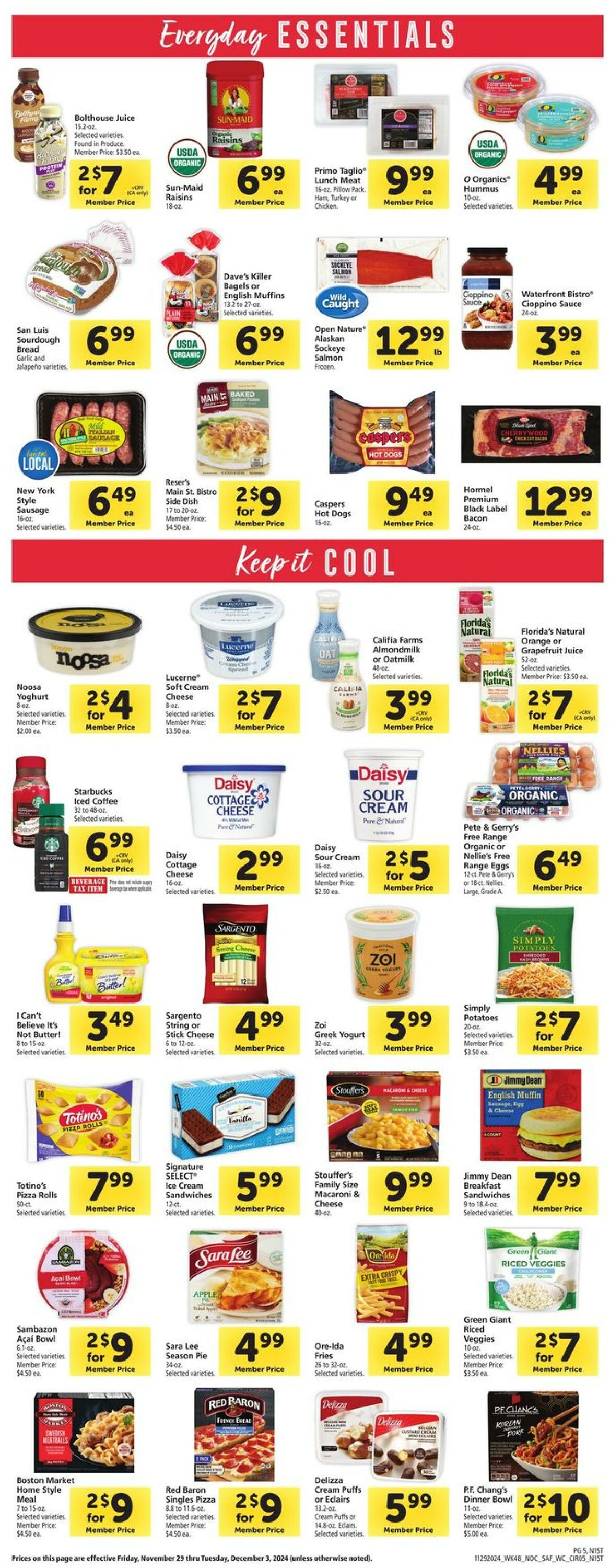 Weekly ad Safeway 11/29/2024 - 12/03/2024