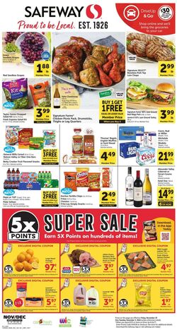 Weekly ad Safeway 11/29/2024 - 12/03/2024