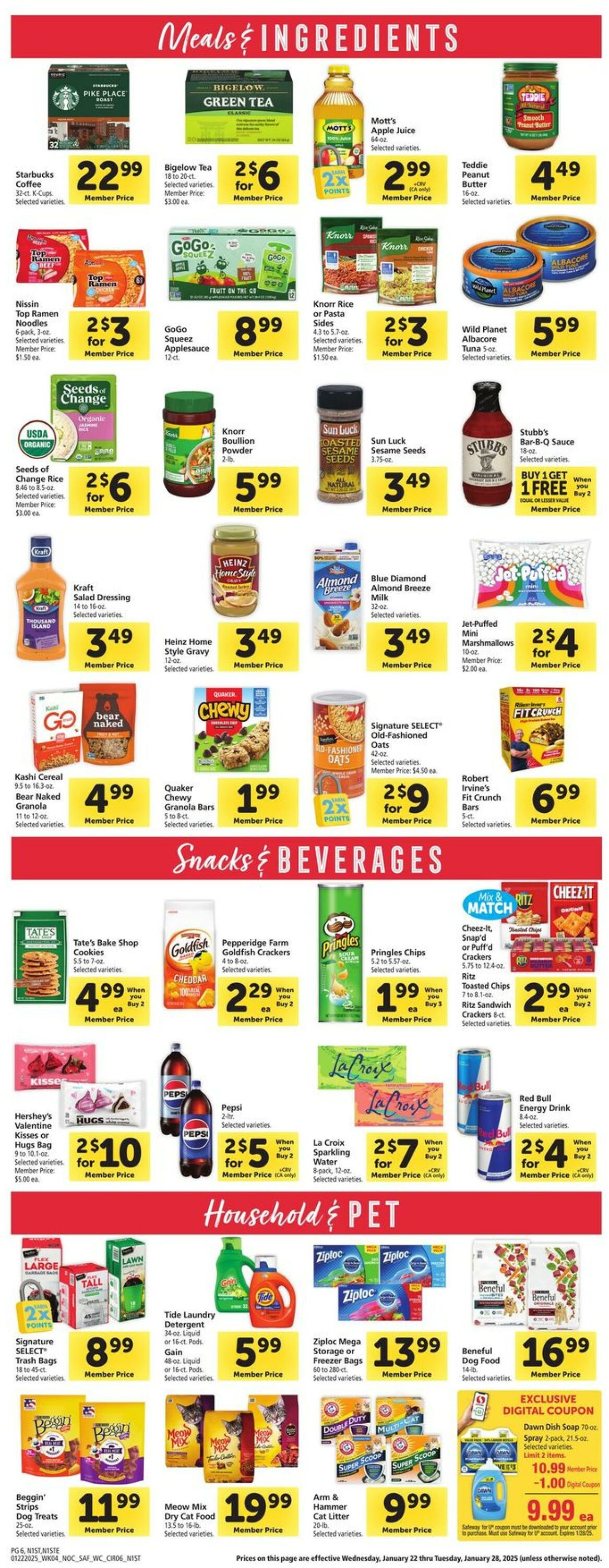 Weekly ad Safeway 01/22/2025 - 01/28/2025