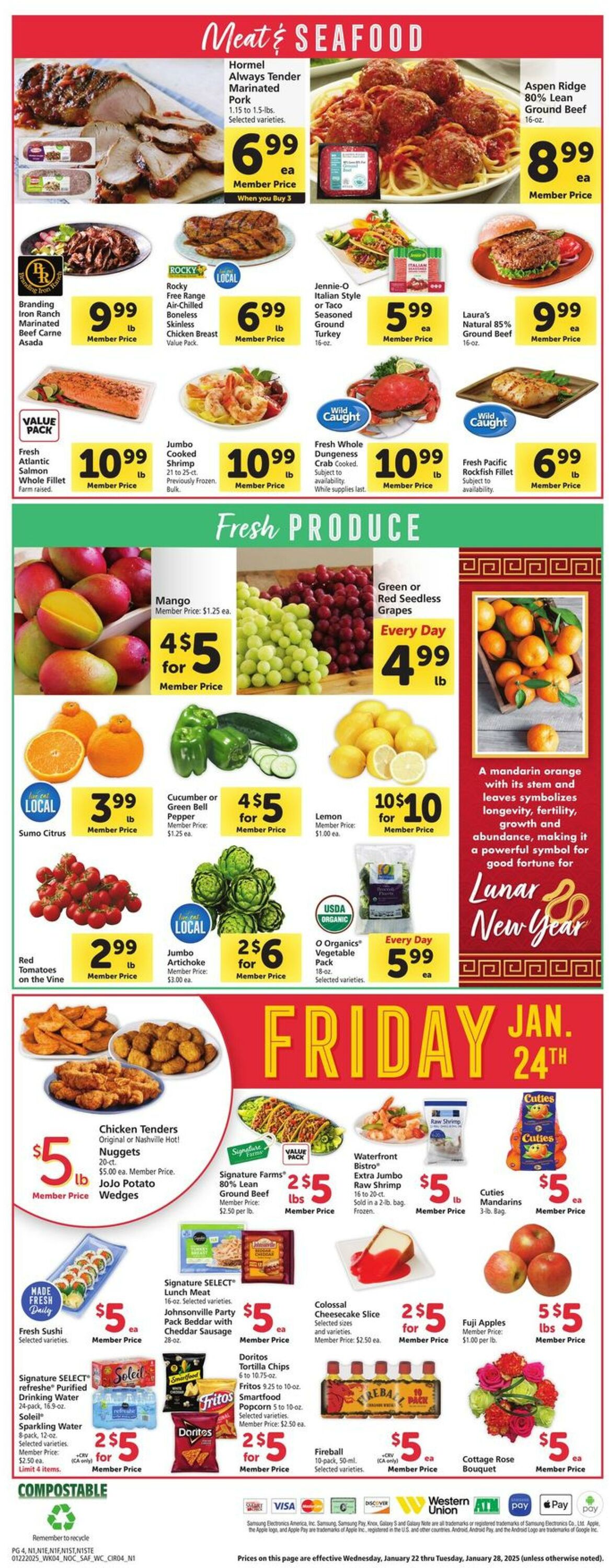 Weekly ad Safeway 01/22/2025 - 01/28/2025