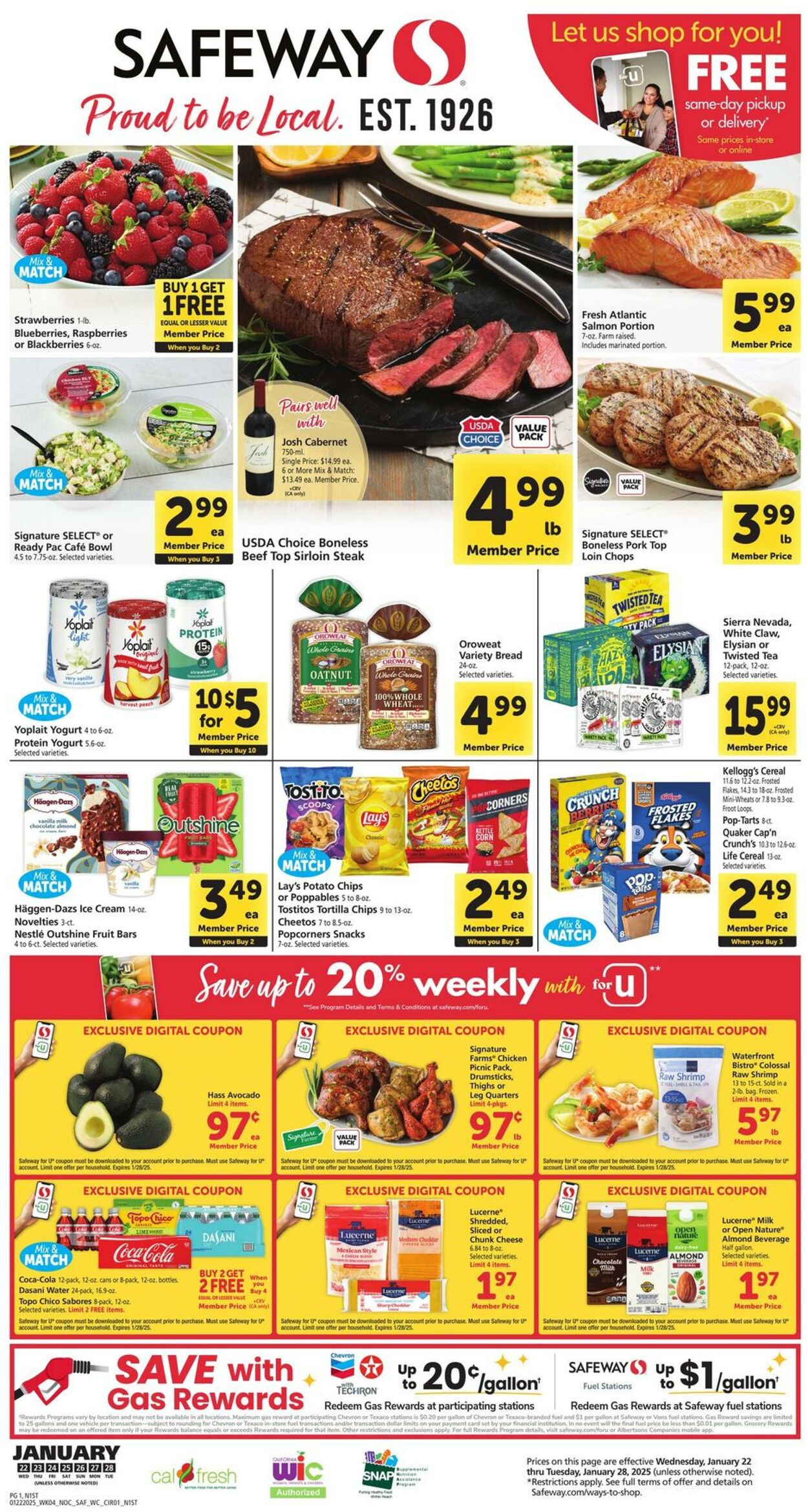 Weekly ad Safeway 01/22/2025 - 01/28/2025