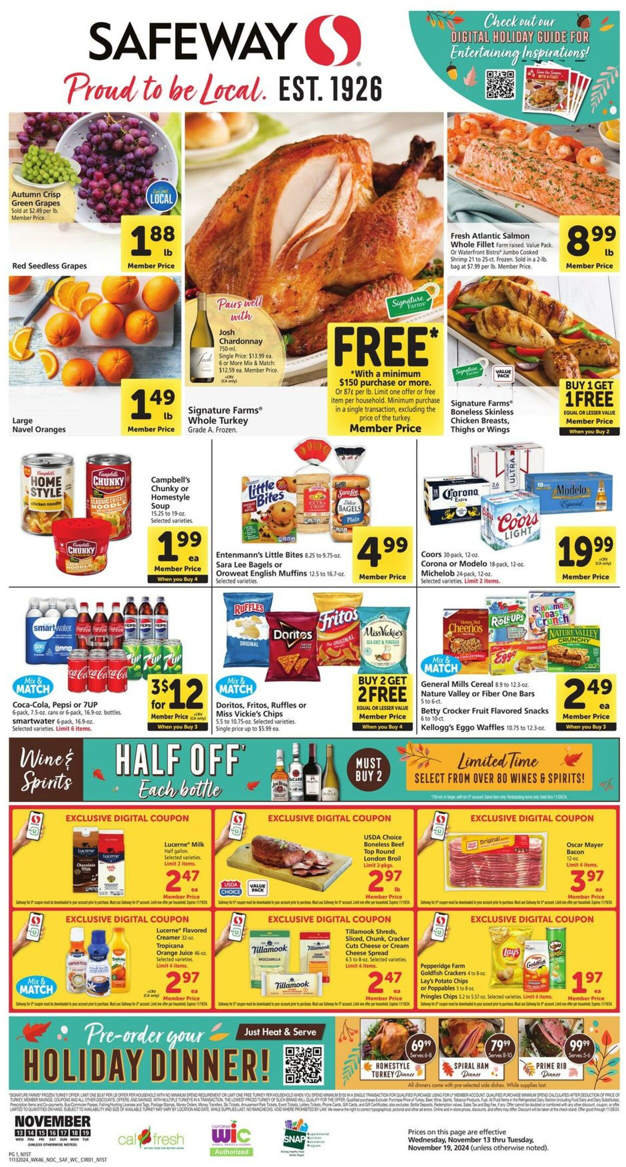 Weekly ad Safeway 11/13/2024 - 11/19/2024