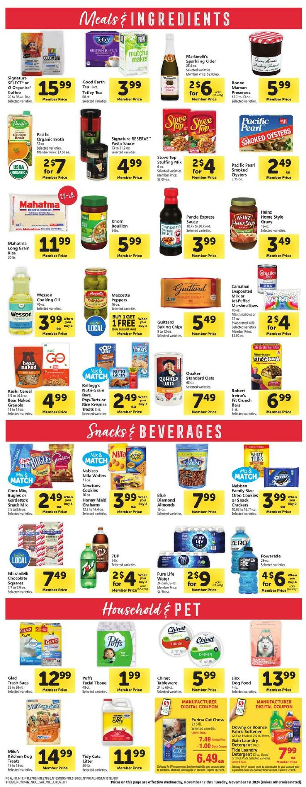 Weekly ad Safeway 11/13/2024 - 11/19/2024