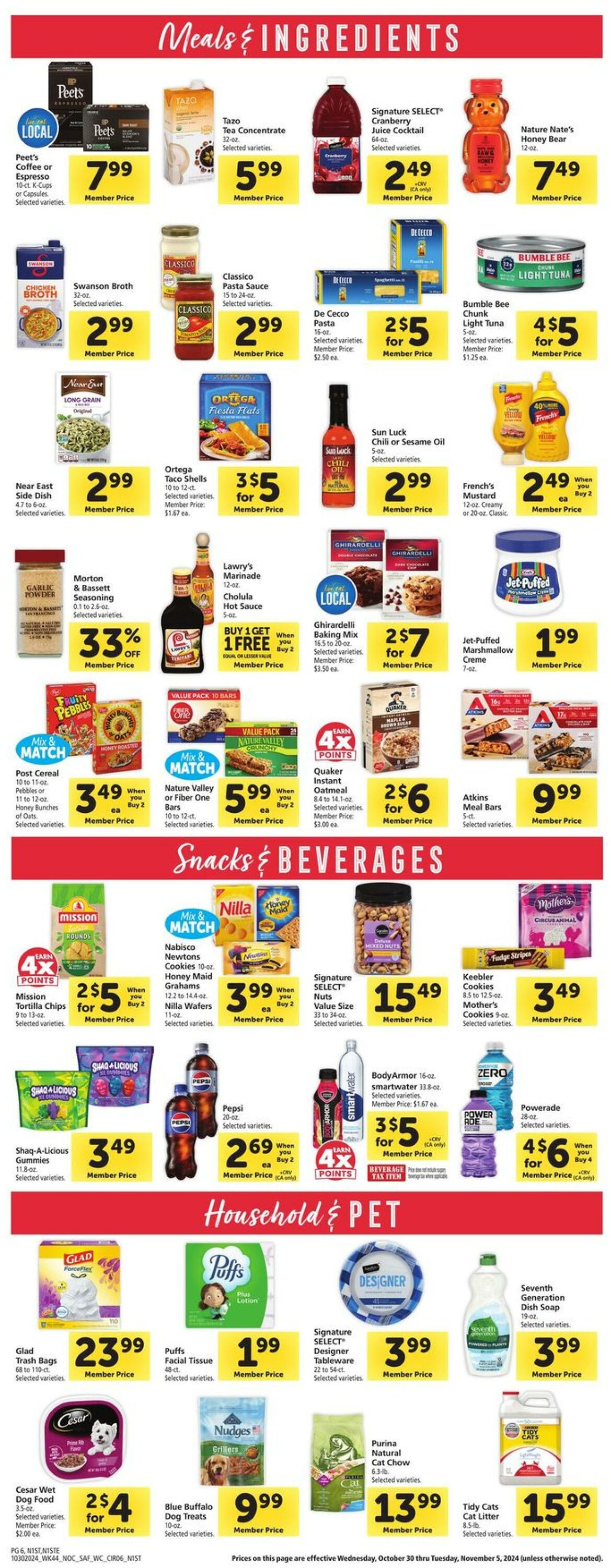 Weekly ad Safeway 10/30/2024 - 11/05/2024