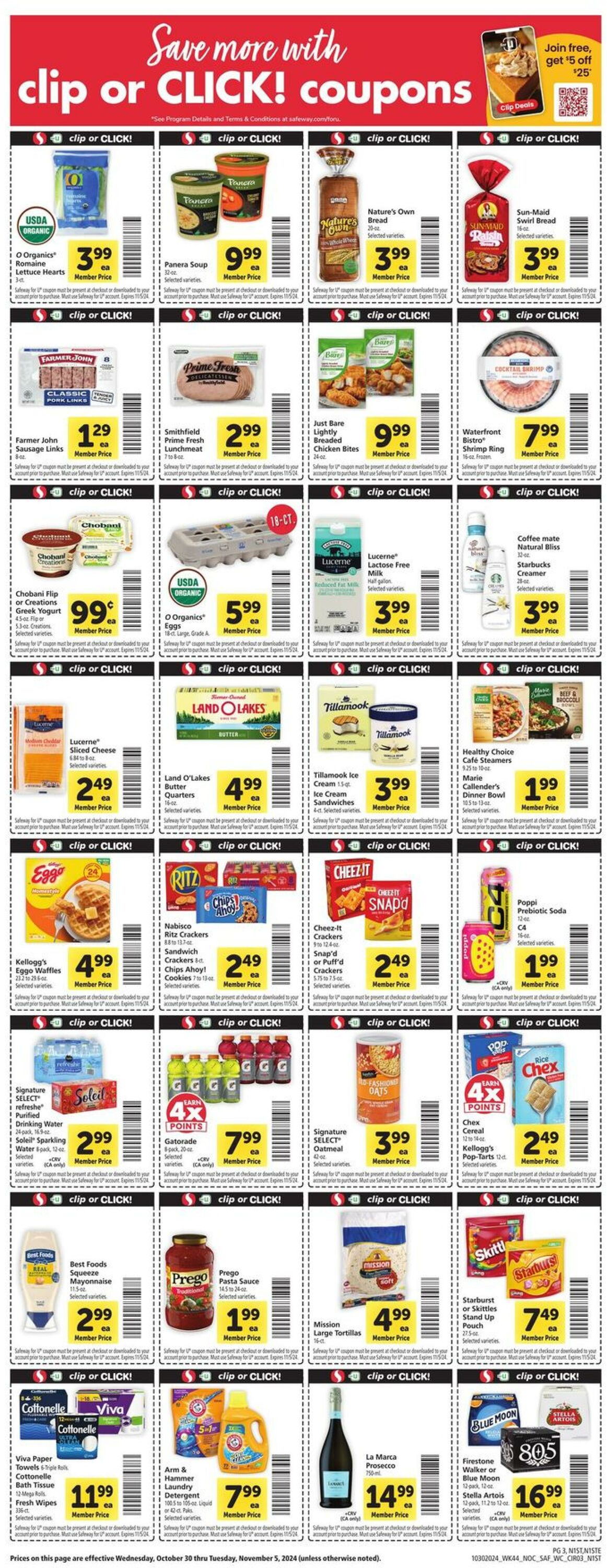 Weekly ad Safeway 10/30/2024 - 11/05/2024