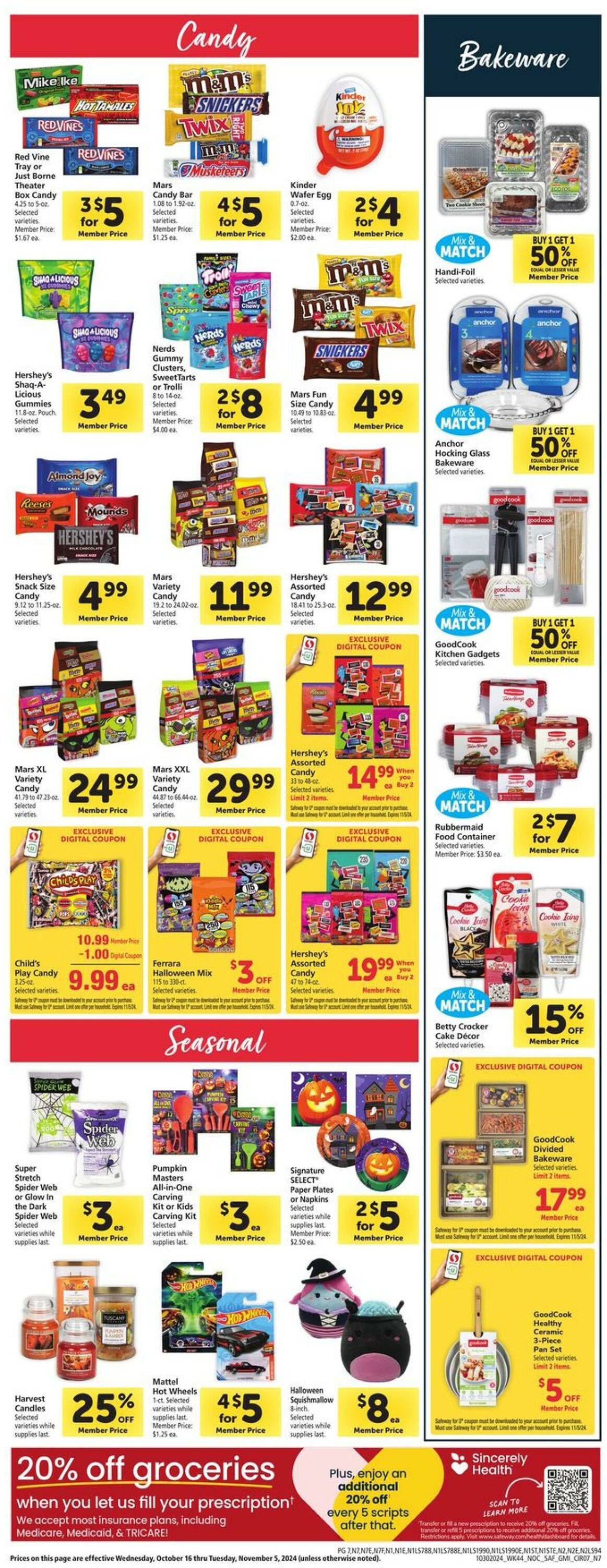 Weekly ad Safeway 10/30/2024 - 11/05/2024